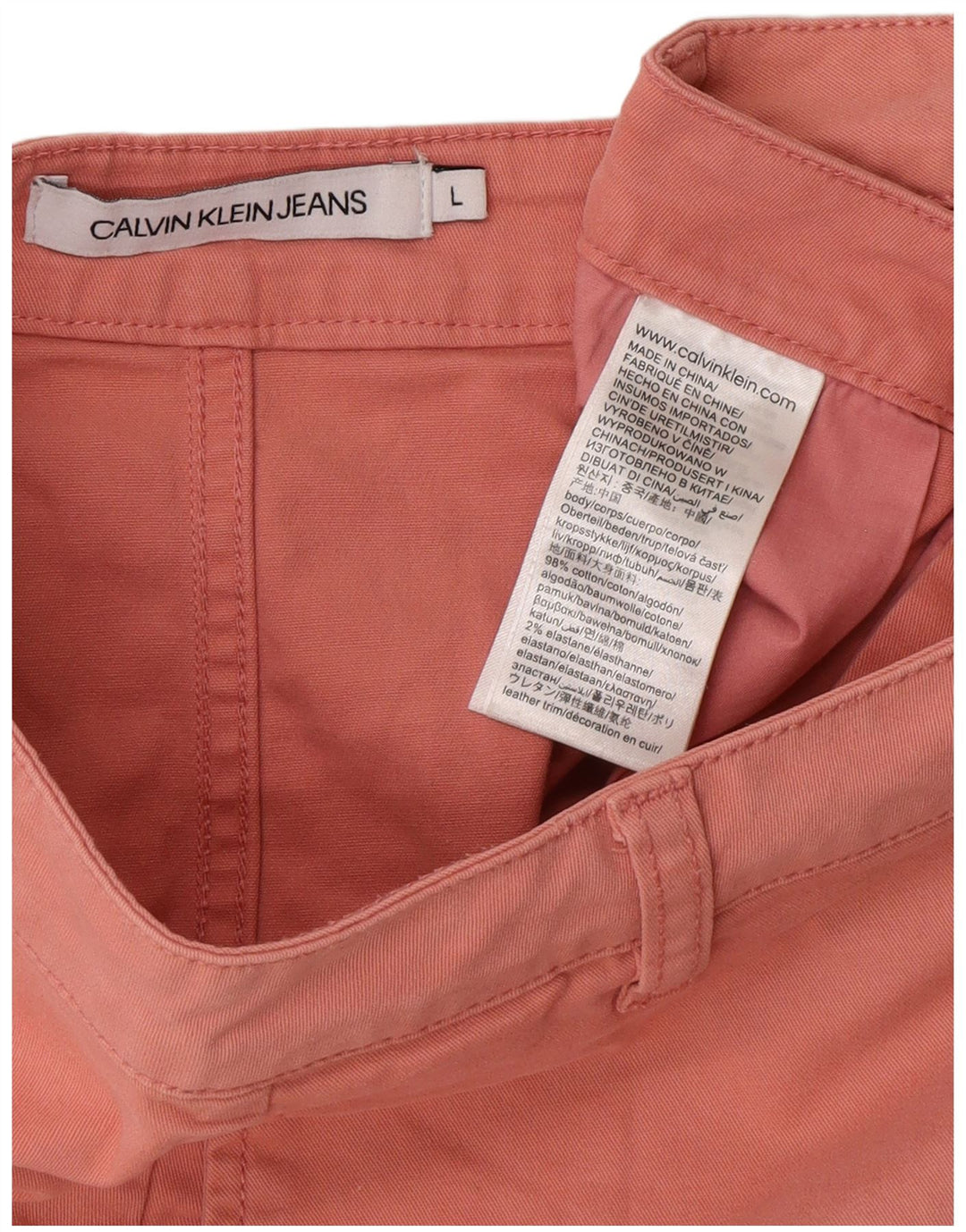 Calvin Klein ženska mini suknja velika W32 ružičasti pamuk