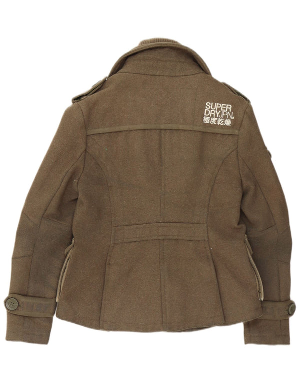 Superdry ženska vojna jakna UK 10 mala kaki vuna