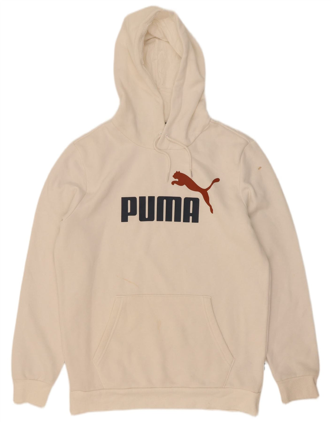 Puma muška majica s kapuljačom srednje veličine, bijeli pamuk