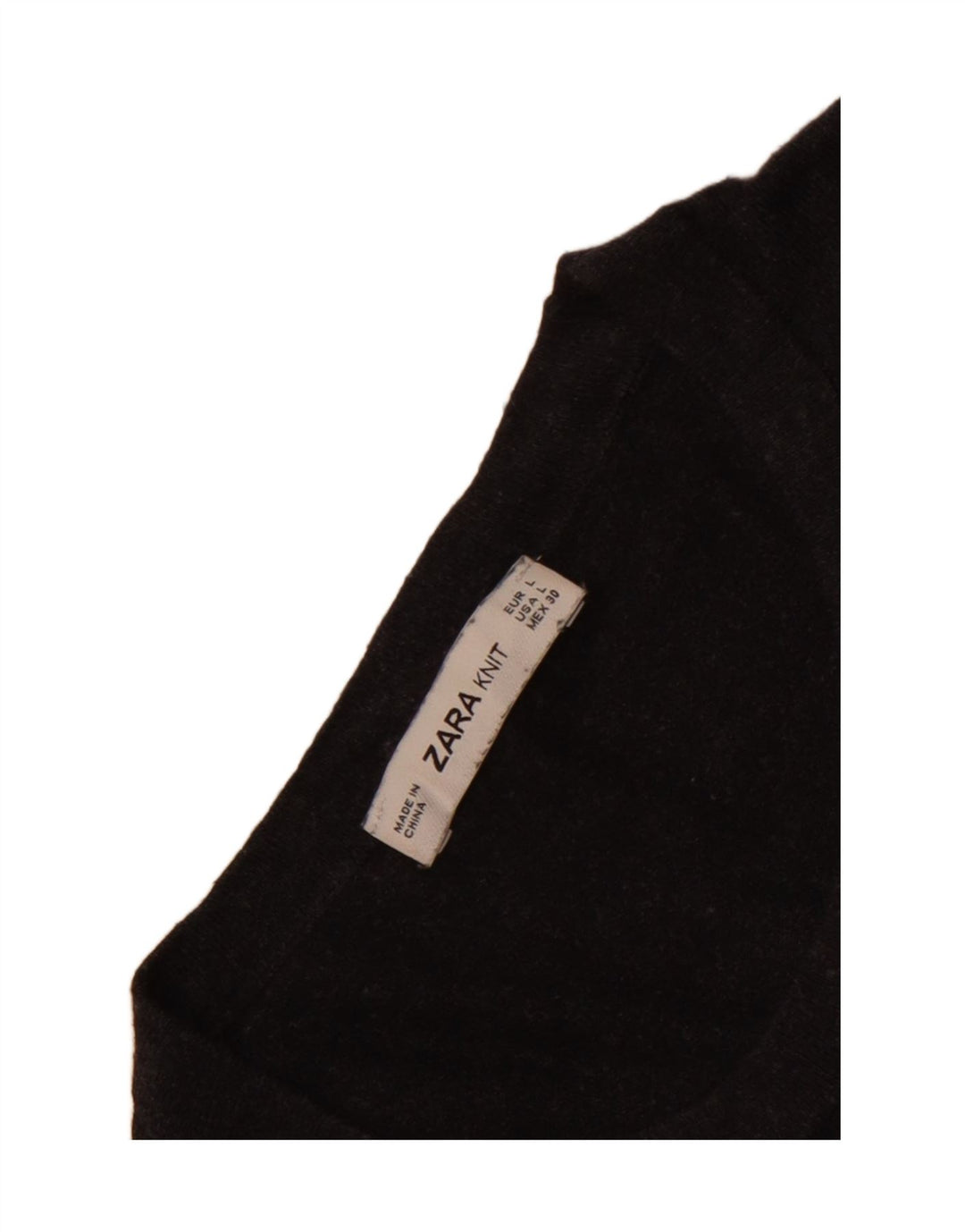 Zara ženski džemper s okruglim izrezom UK 14 Large Grey