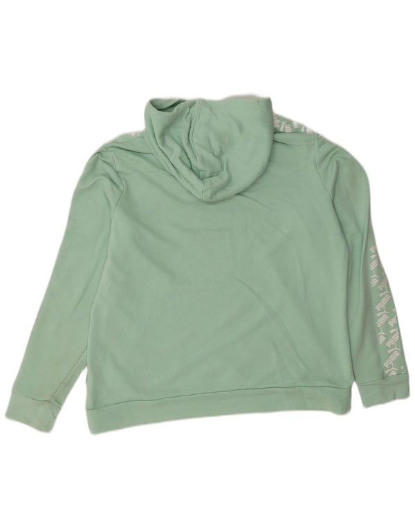 Puma ženska majica s kapuljačom s kapuljačom UK 18 XL, zeleni pamuk