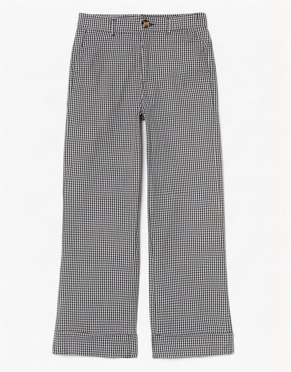 Zara ženske skraćene hlače s visokim strukom, male W26 L25, crne houndstooth