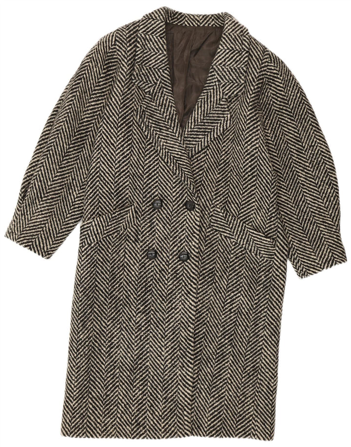 LANIFICO CAMPORE Ženski kaput s dvorednim kopčanjem IT 44 srednje crne boje