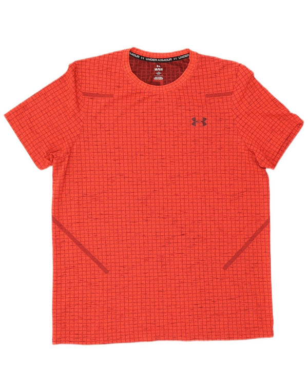 Under Armour Mens Graphic T-Shirt Top Large Red Nylon
