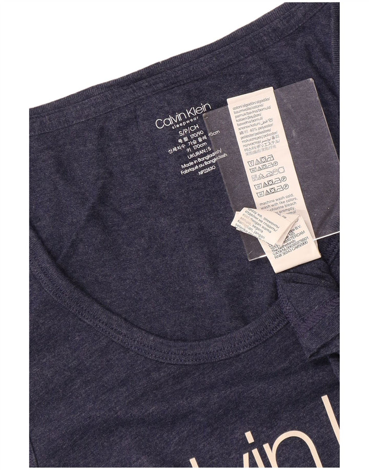 CALVIN KLEIN Muški grafički prsluk Mali tamnoplavi pamuk