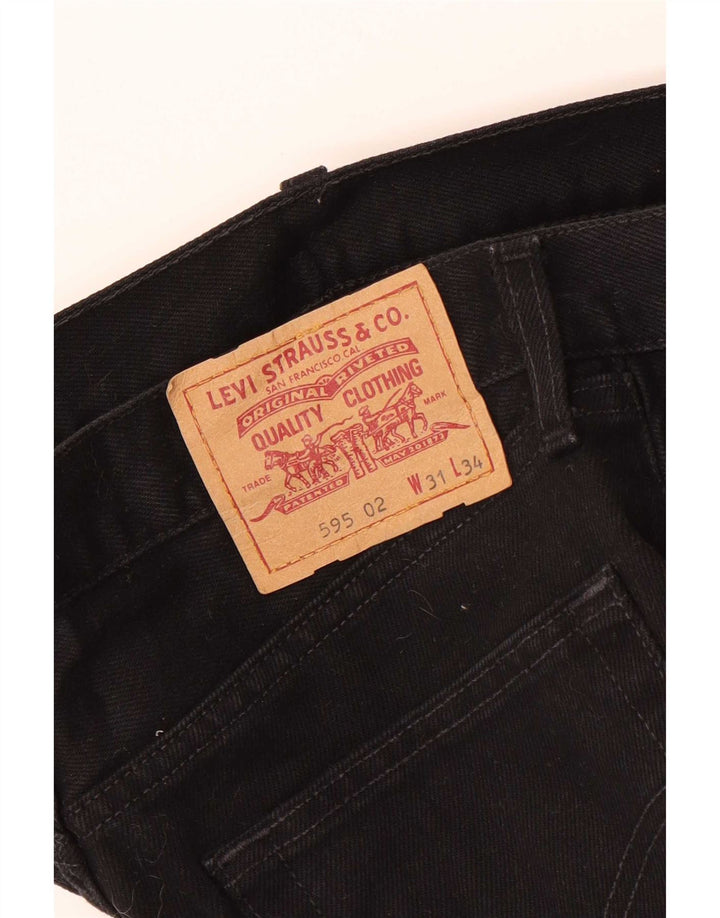 Levi's muške 595 ravne traperice W31 L29 crne