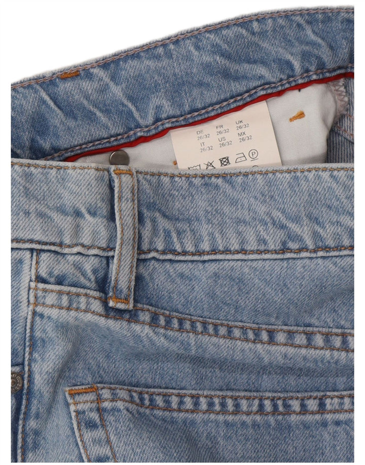 HUGO BOSS Ženske široke traperice visokog struka W26 L25 plavi pamuk