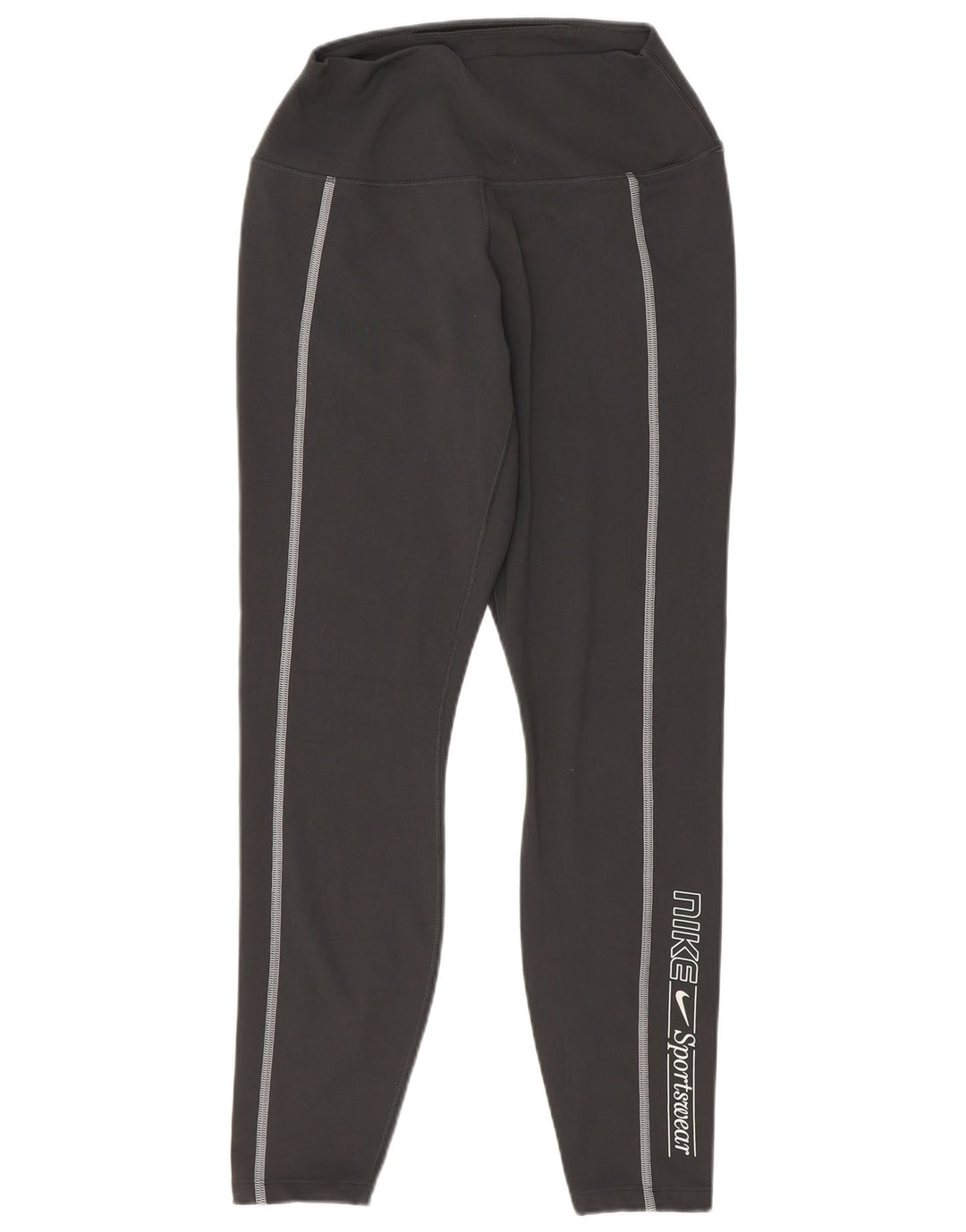 Nike Ženske Dri Fit Crop Leggings UK 12 Srednji crni poliester