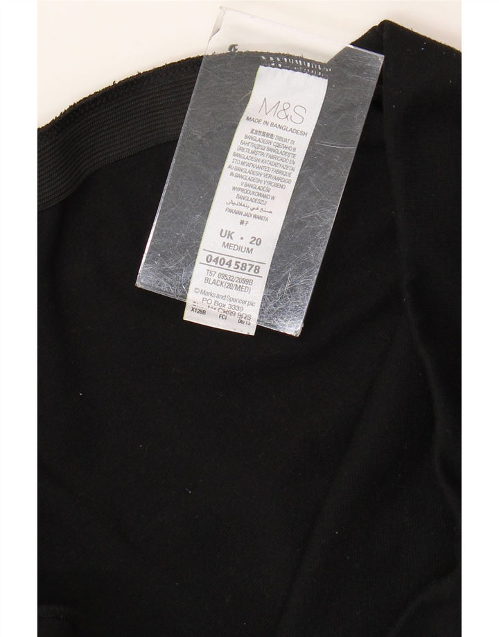 Marks & Spencer ženske hlače za trenirku UK 20 2XL crni poliester