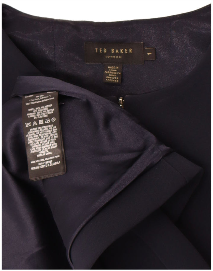 TED BAKER Ženska haljina A-kroja bez rukava Veličina 1 XS Crna poliester