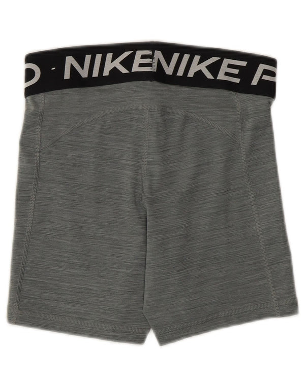 NIKE Ženske Dri Fit Graphic Sport Shorts UK 10 Mali sivi poliester
