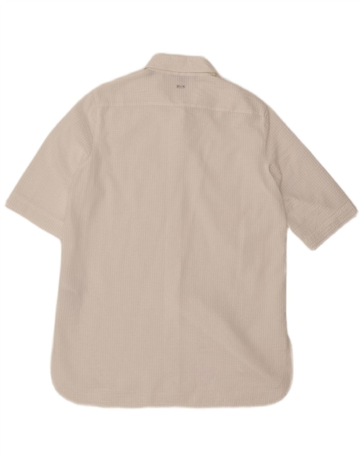 ARMANI EXCHANGE Ženska košulja haljina UK 14 srednje bijele pruge