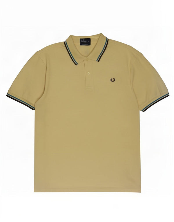 Fred Perry muška polo majica XL pamuk na žute pruge