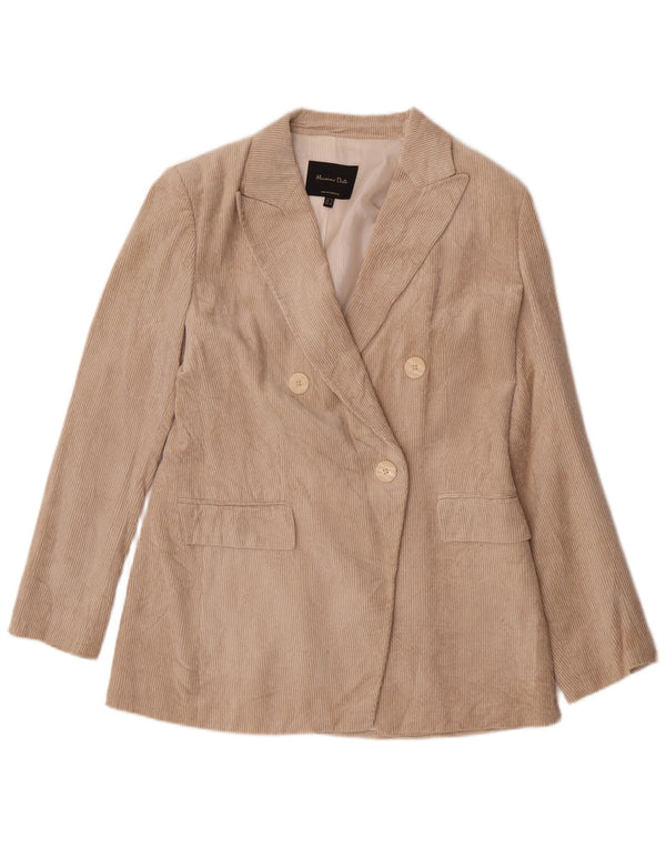 Ženska jakna od samta Massimo Dutti EU 40 srednje bež
