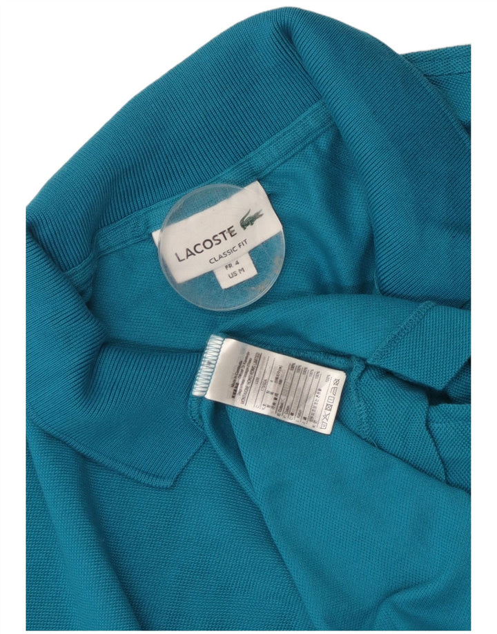Lacoste muška klasična polo majica veličine 4, srednje plavi pamuk