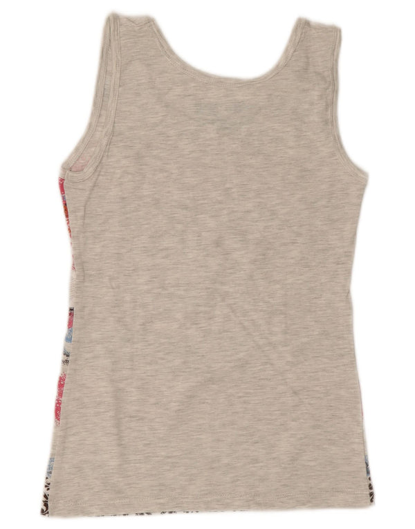 Hard Rock ženski prsluk Rome Graphic Top UK 8 Small Gray Fair Isle Cotton