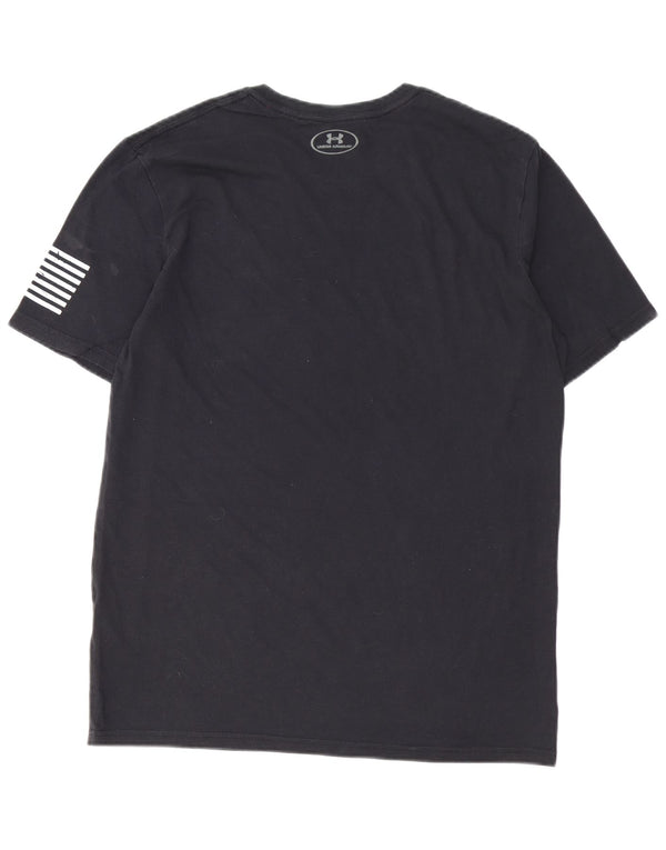 UNDER ARMOUR Muška majica kratkih rukava Heat Gear Graphic T-Shirt, srednji crni pamuk