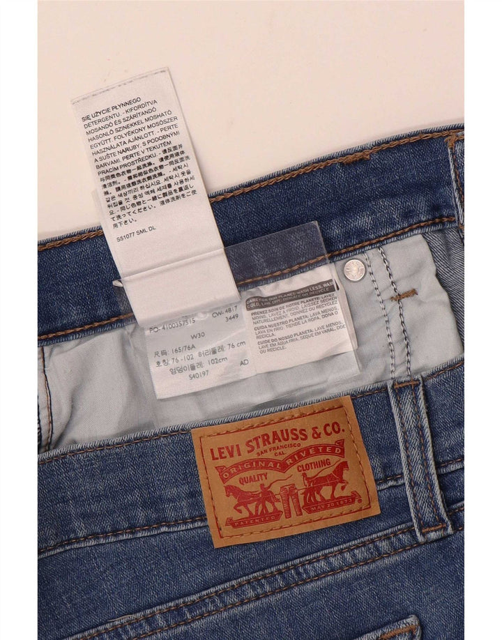 Levi's ženske traper kratke hlače W30 srednje plavi pamuk