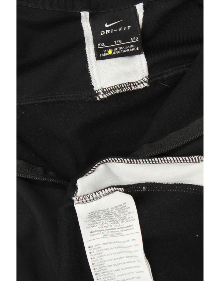 NIKE Muška trenirka Dri Fit Zip Neck Top 2XL Black Colourblock