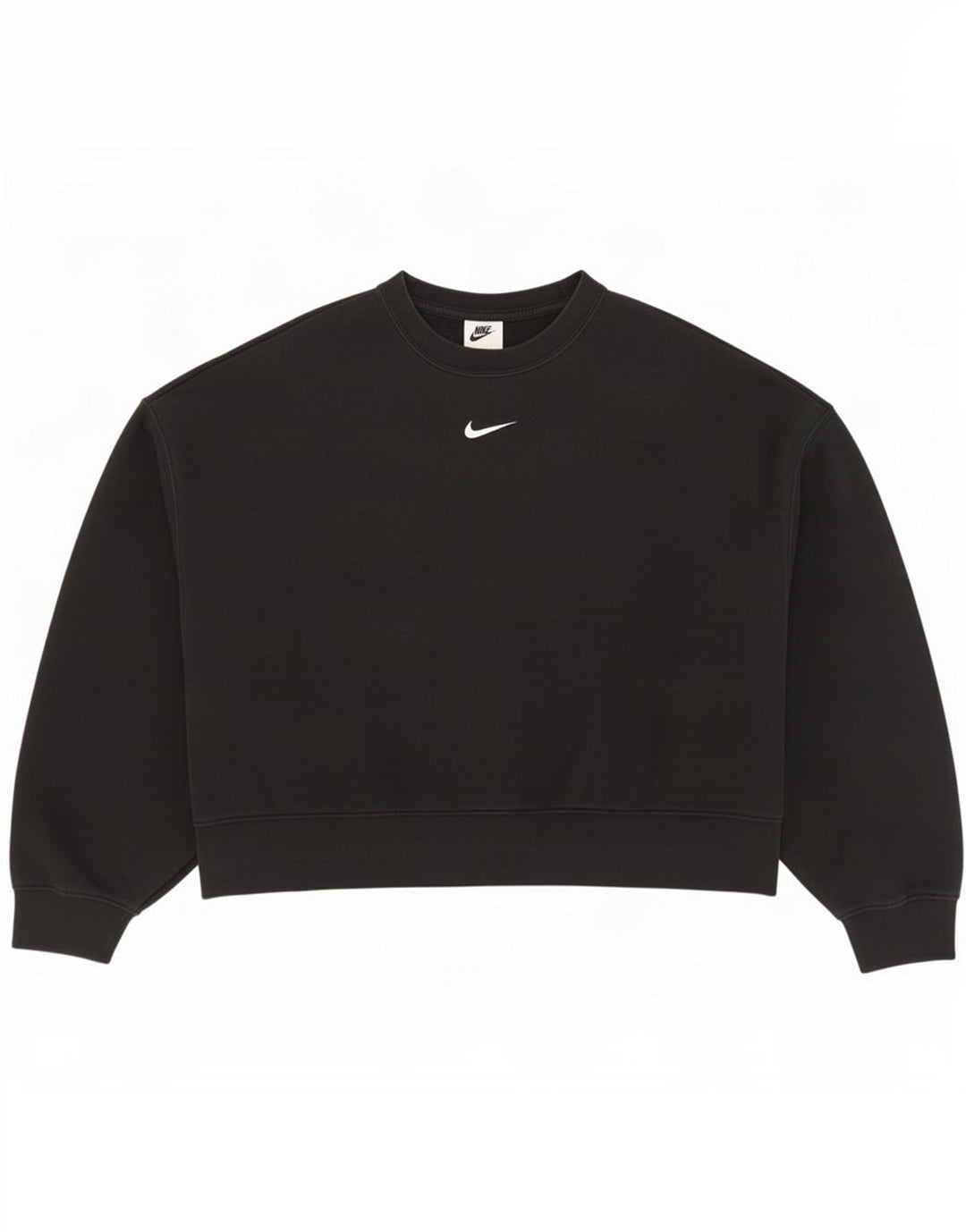 Nike ženska majica prekomjerne veličine UK 10, mali crni pamuk