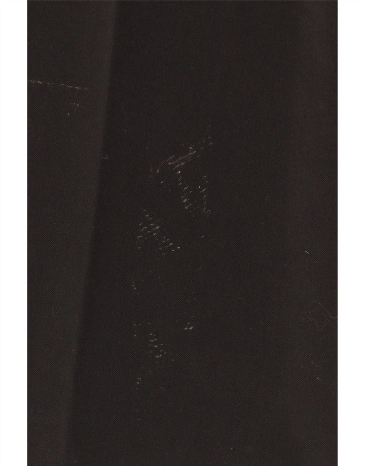 VINTAGE ženske chino hlače srednjeg kroja W30 L32 crni poliester