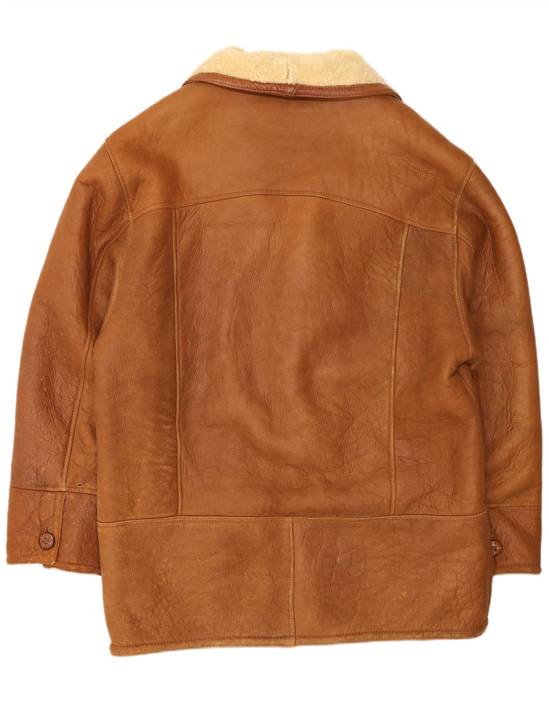 Vintage muška jakna s ovčicama UK 42 XL Smeđe ovčice
