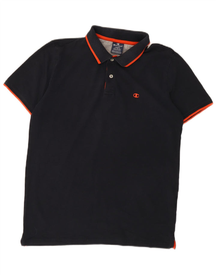CHAMPION Muška polo majica velika tamnoplava pamuk