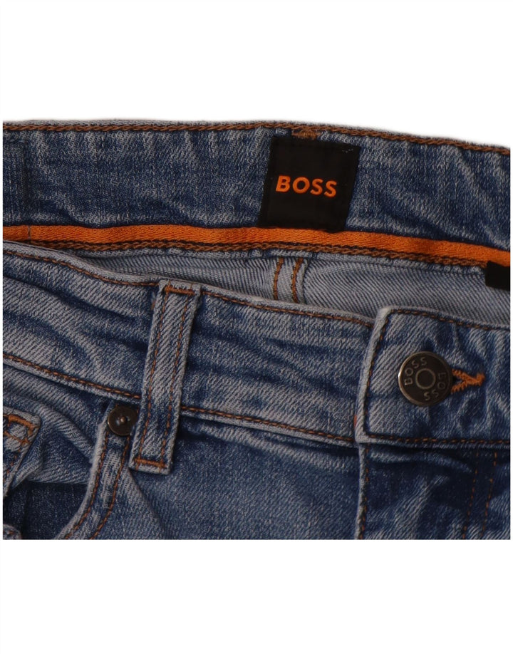 Muške uske traperice Hugo Boss, W32 L32, plavi pamuk