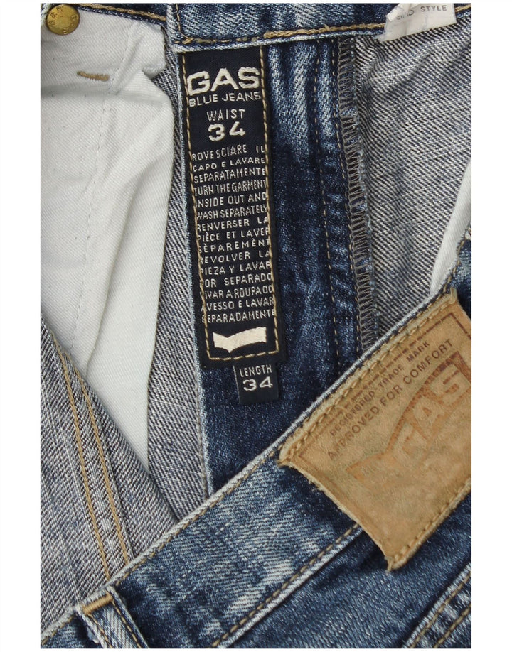 Muške traperice Gas Bootcut W34 L34 Plavi pamuk