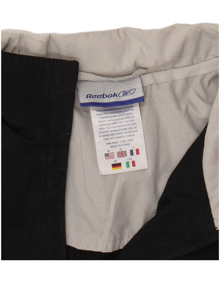 REEBOK Muška gornja jakna trenirke srednje crne boje od poliestera