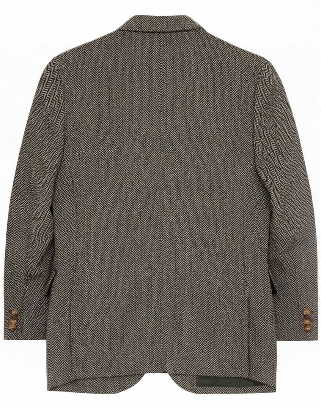 Luciano Barbera Womens Blazer Jacket IT 42 Medium Green Herringbone