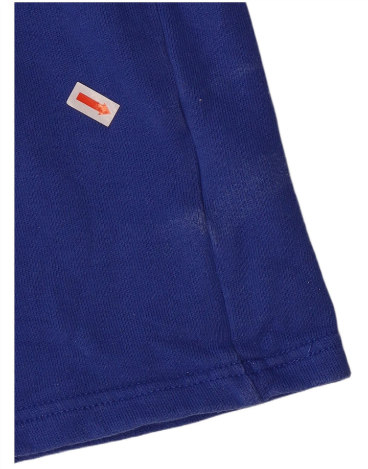 Reebok muška trenirka s 1/4 patentnim zatvaračem srednje plavi pamuk