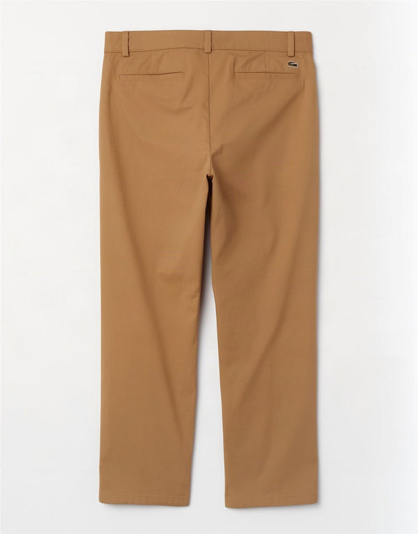 Lacoste muške ravne chino hlače, veličina 46 velika, W36 L32, bež pamuk