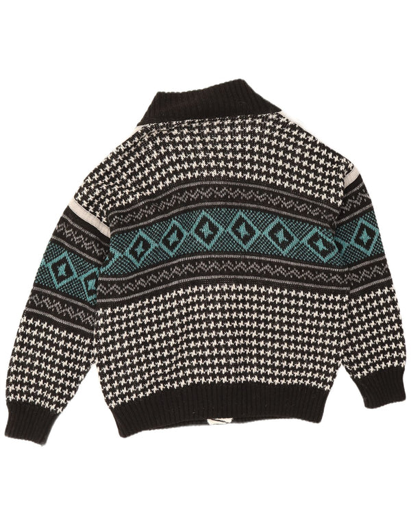 Vintage muški kardigan pulover XL višebojni geometrijski