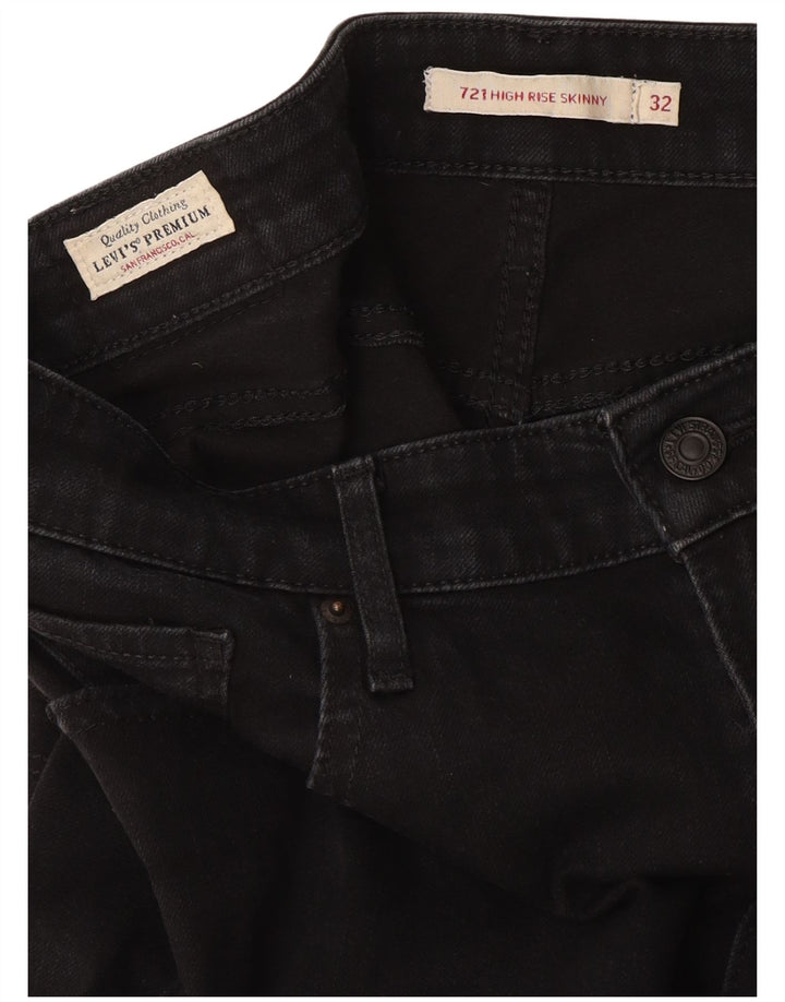 Levi's ženske uske traperice visokog rasta 721 W32 L30 crne