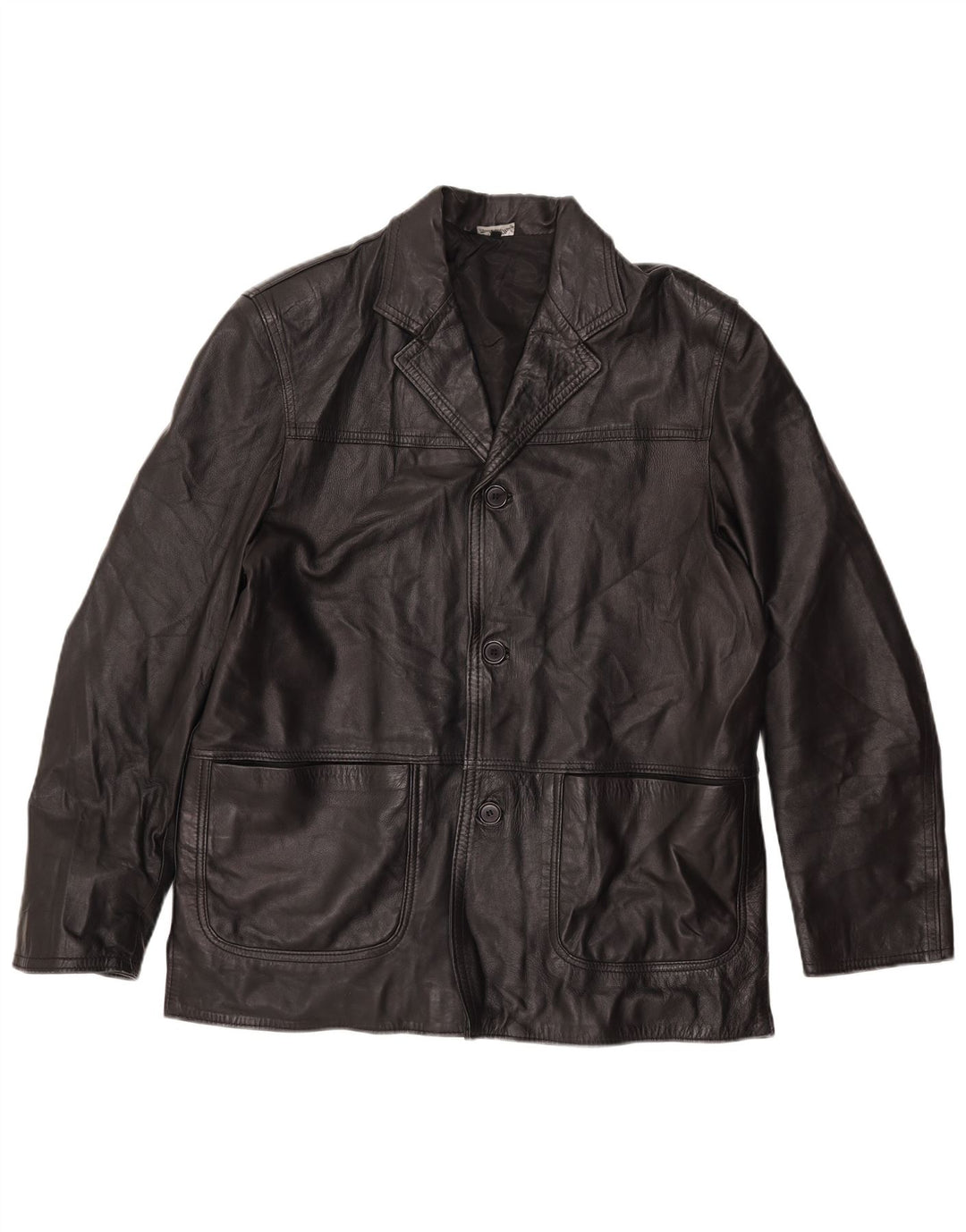 VINTAGE muška kožna jakna UK 42 XL crna koža