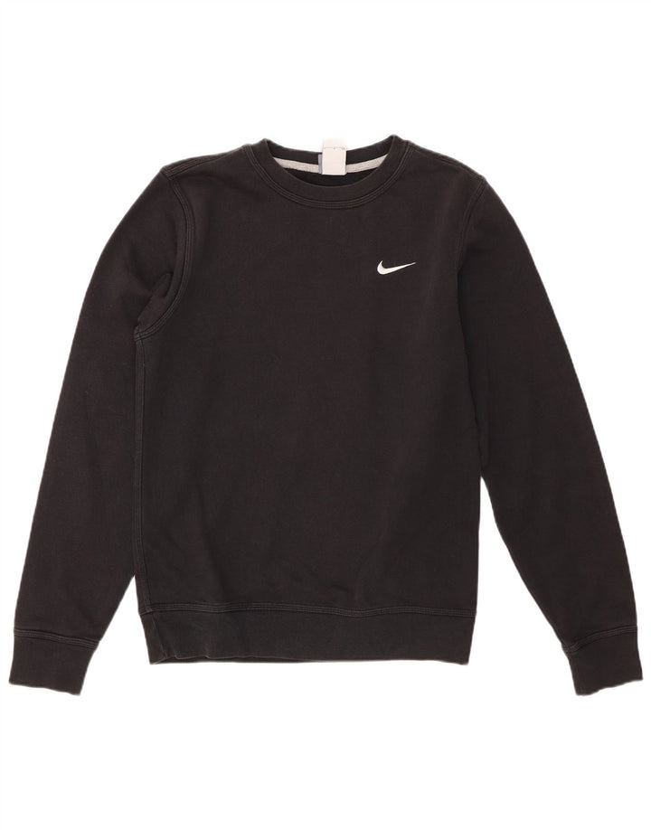 Mali crni pamučni muški džemperi Nike
