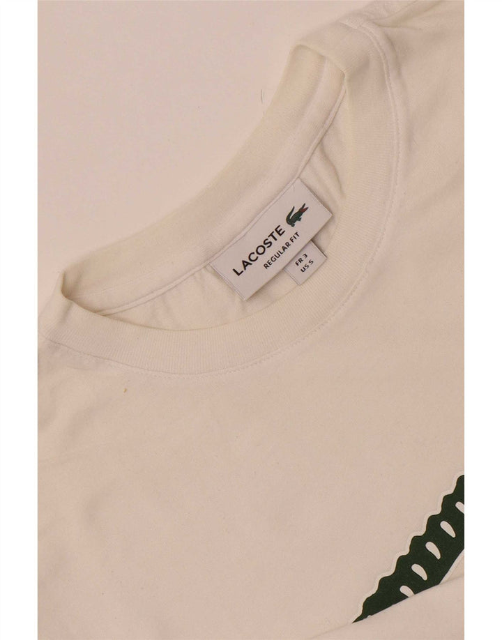 Lacoste muška majica kratkih rukava Regular Fit Graphic Top Veličina 3 Mala bijela