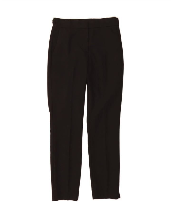 ZARA Womens Slim Chino Trousers Small Black Cotton Vintage Zara and Second-Hand Zara from Messina Hembry 
