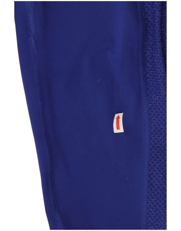 NIKE ženske grafičke tajice UK 12 srednje plavi poliester