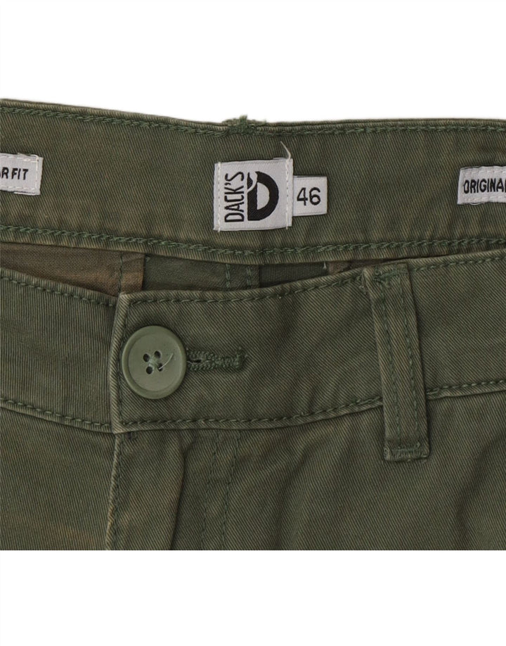 Dack's Regular Fit Chino kratke hlače IT 46 Small W30 Zeleni pamuk