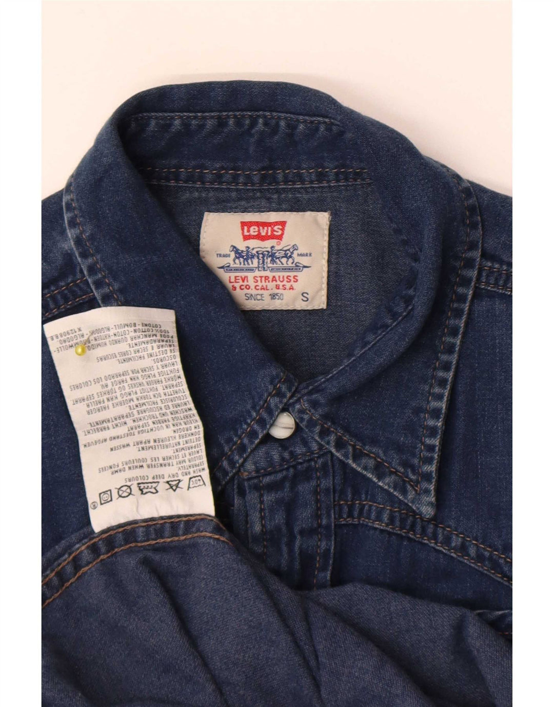 Levi's muška traper košulja Mala plava pamučna