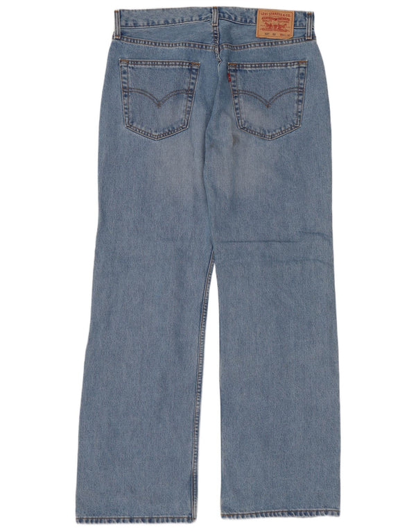 Levi's muške 527 Bootcut traperice W34 L32 plavi pamuk