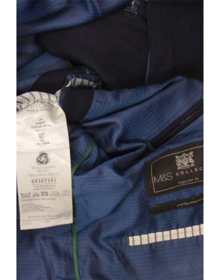 MARKS & SPENCER Muška jakna sa 2 gumba Regular Fit UK 42 XL tamnoplava