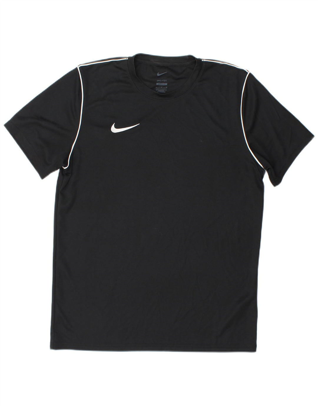 Nike Dri Fit Slim Fit majica kratkih rukava, veliki crni poliester