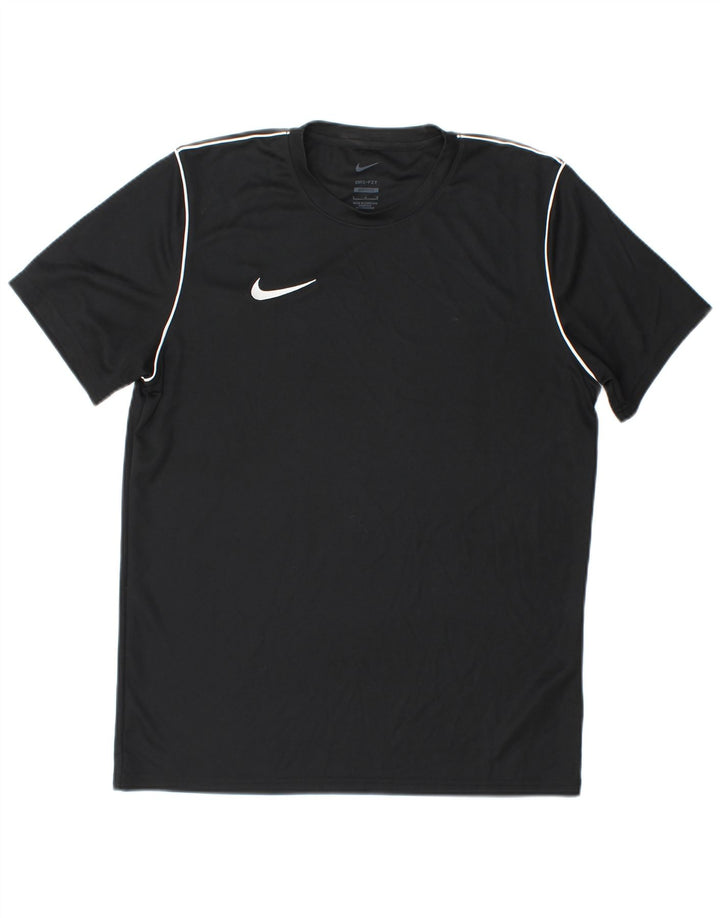 Nike Dri Fit Slim Fit majica kratkih rukava, veliki crni poliester