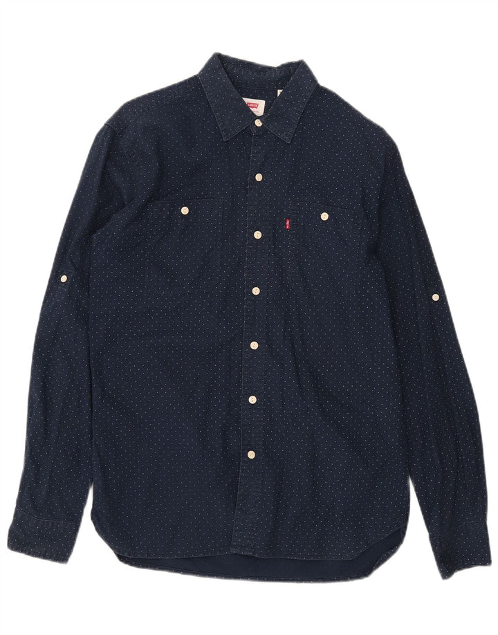 Levi's muška košulja srednje tamnoplave boje na točkice