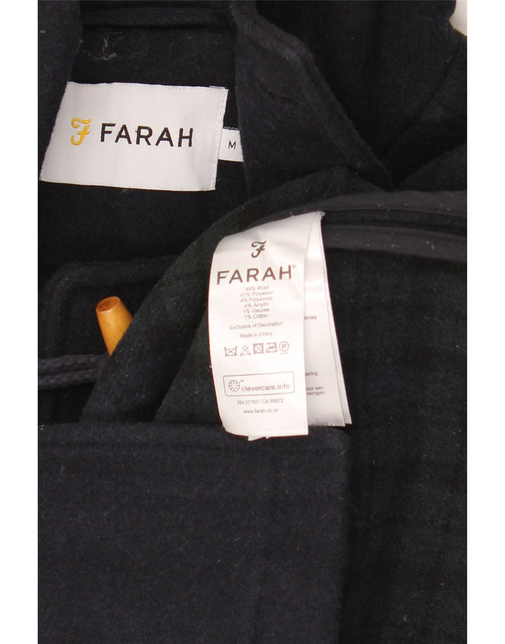 Farah muška duffle jakna s kapuljačom UK 38 srednje tamnoplava vuna