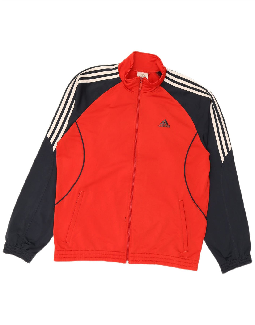 Adidas muška trenirka gornja jakna UK 42/44 veliki crveni poliester u boji