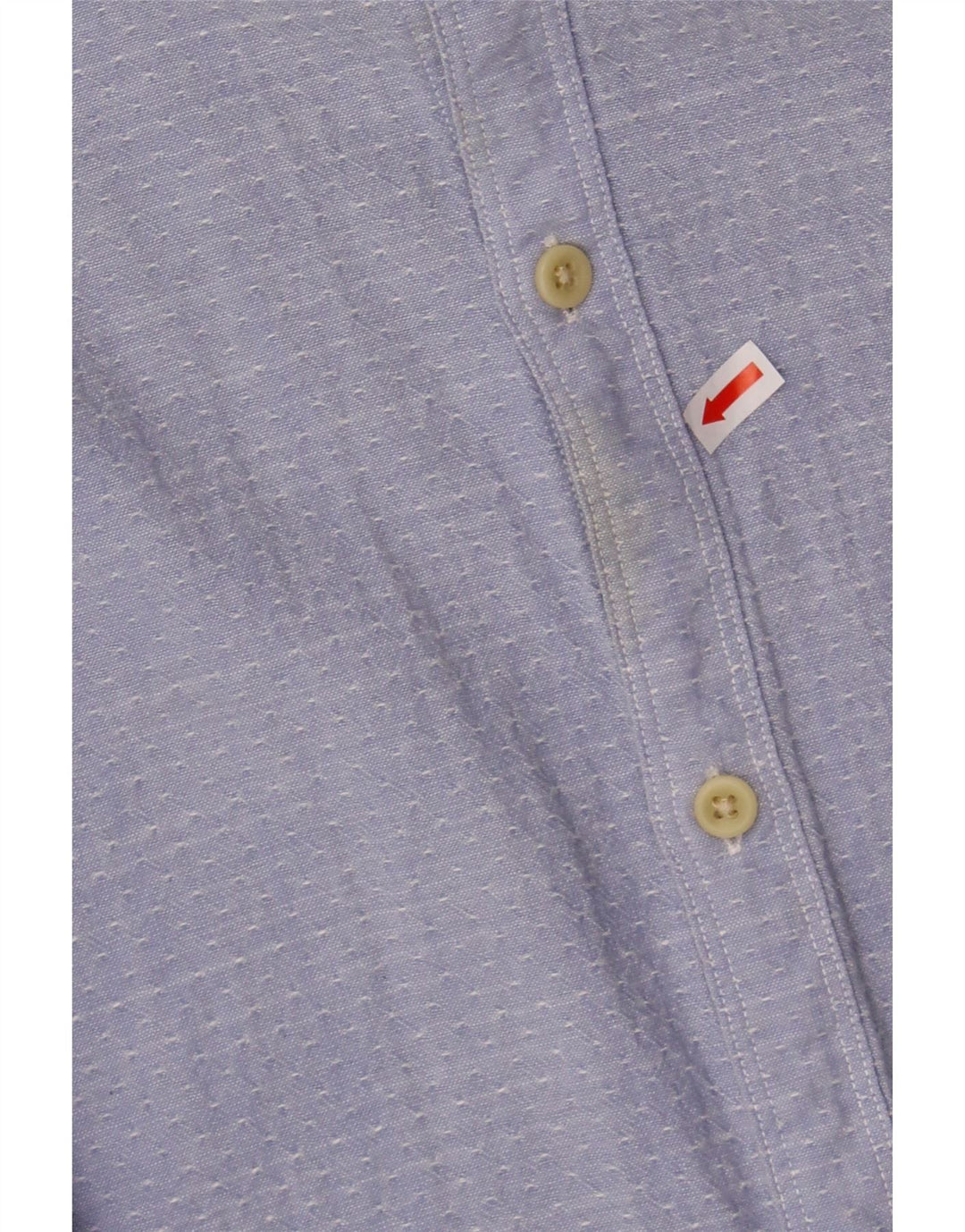 ALL SAINTS Mens Shirt Small Blue Flecked Cotton Vintage All Saints and Second-Hand All Saints from Messina Hembry 
